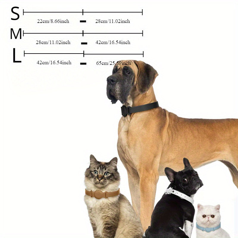 Stylish Leather Pet Collar with GPS Tracking