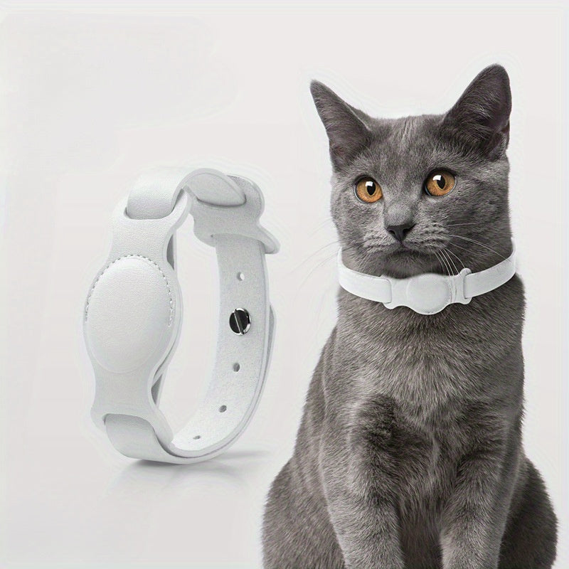 Stylish Leather Pet Collar with GPS Tracking