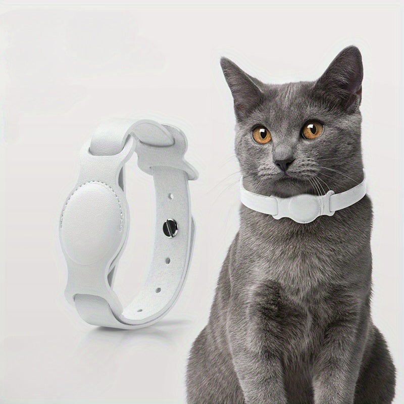 Stylish Leather Pet Collar with GPS Tracking