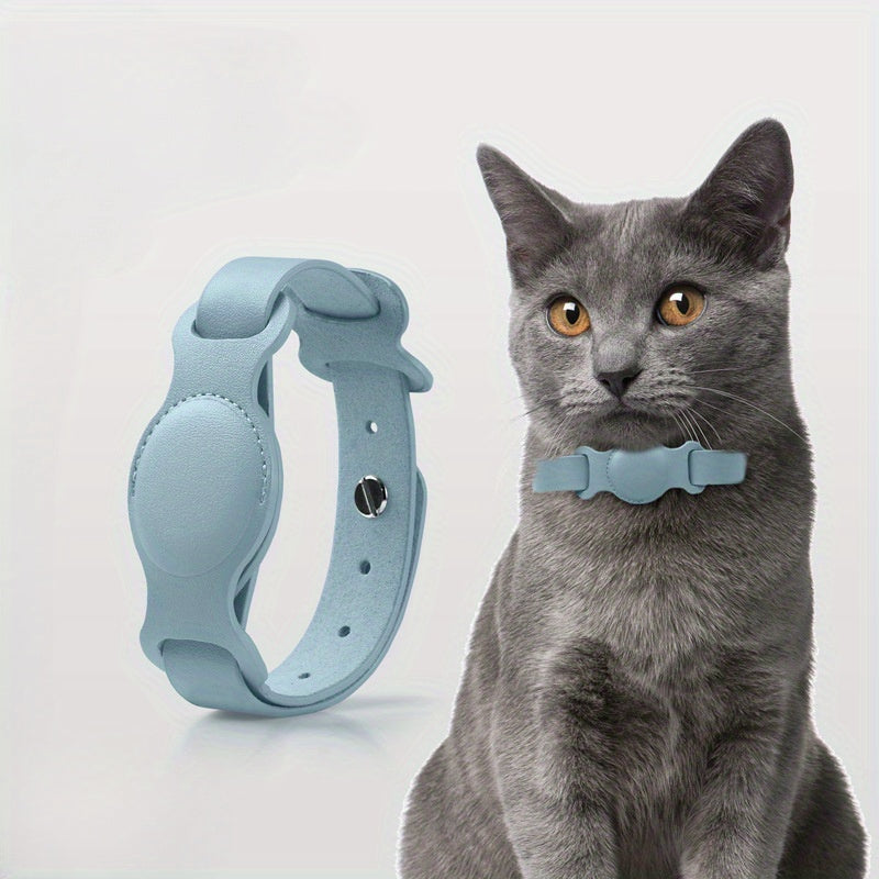 Stylish Leather Pet Collar with GPS Tracking