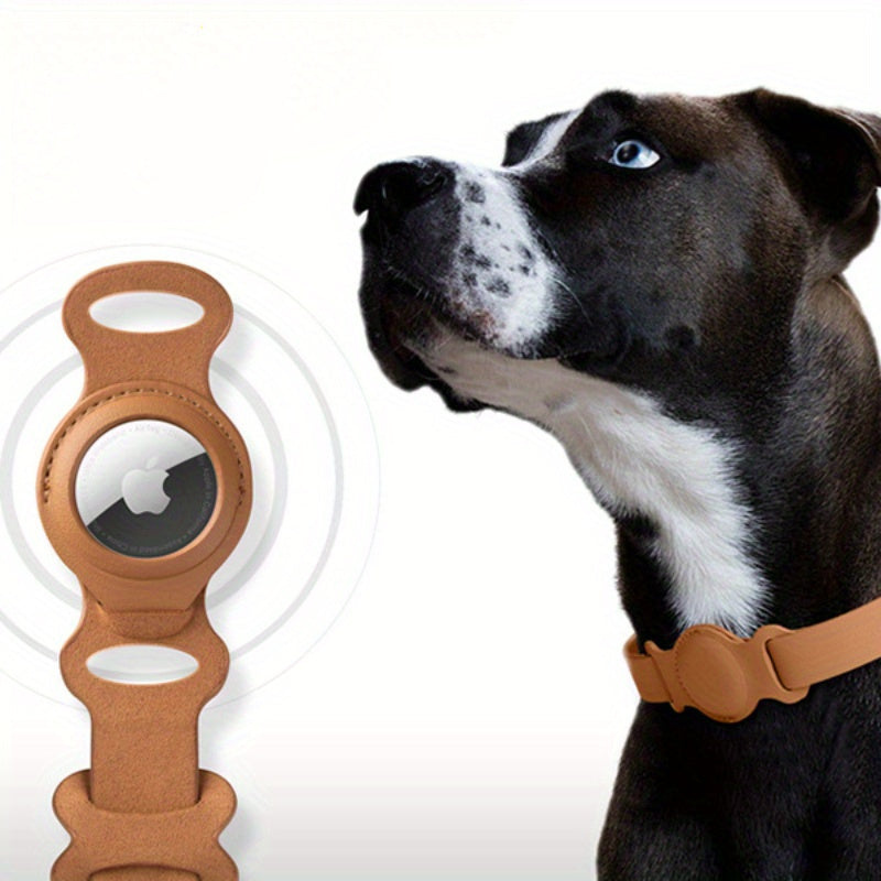 Stylish Leather Pet Collar with GPS Tracking