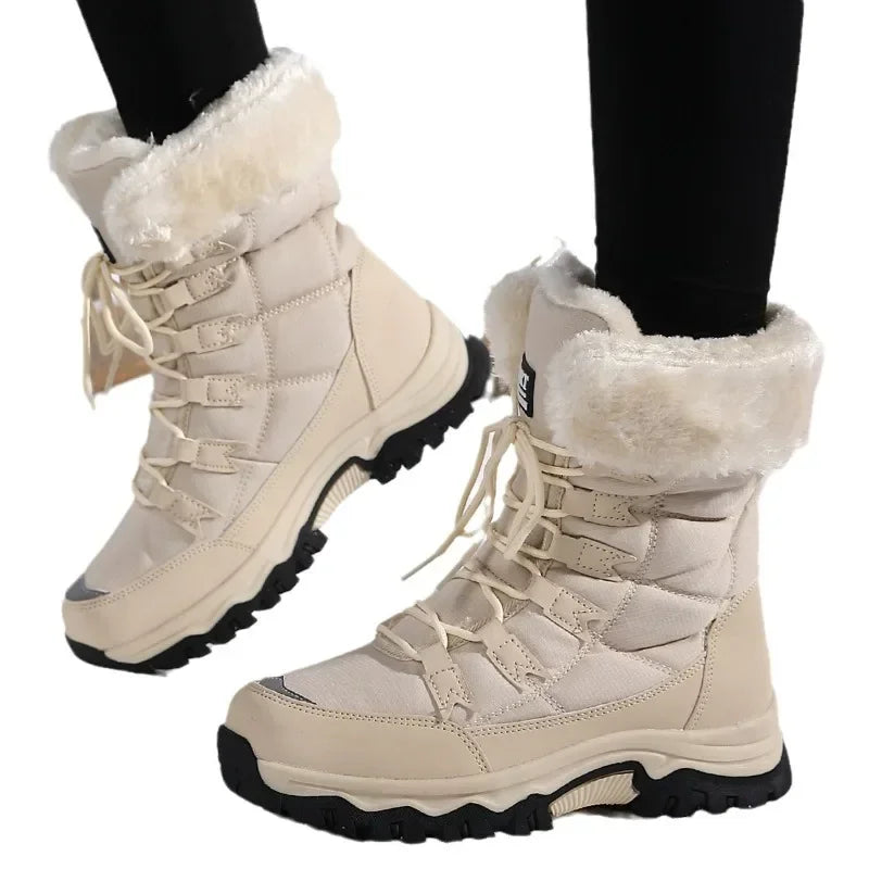 Waterdichte en Warmgevoerde Winterlaarzen voor Dames – Koudbestendig & Comfortabel