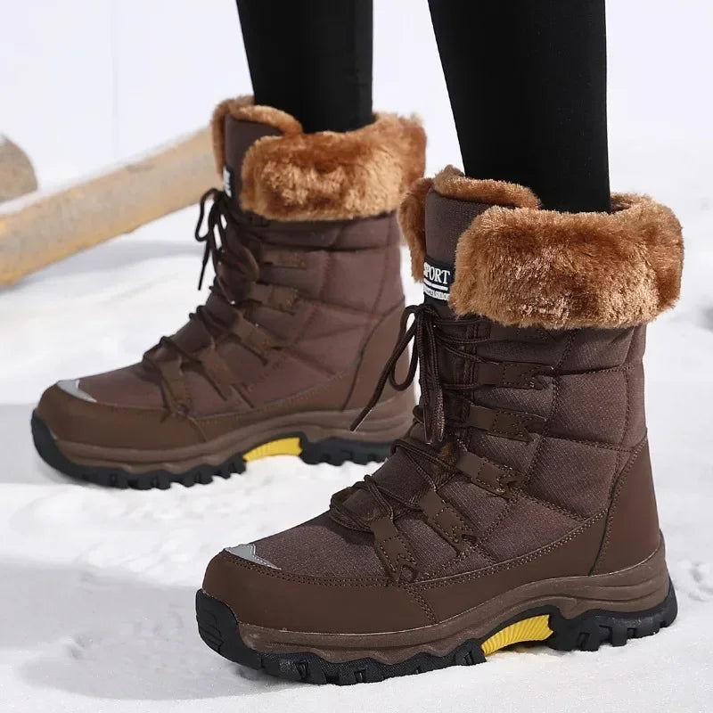 Waterdichte en Warmgevoerde Winterlaarzen voor Dames – Koudbestendig & Comfortabel