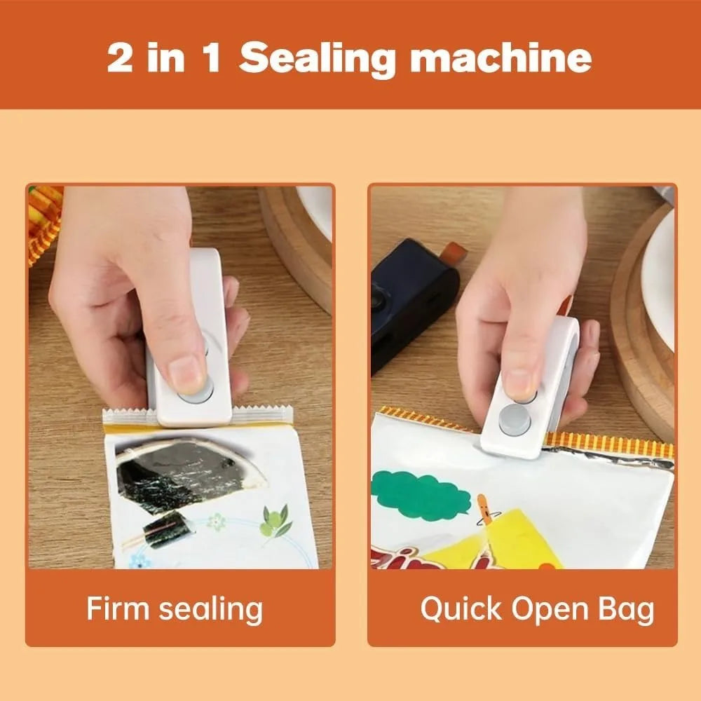 2024 Mini Zaksealapparaat 2-in-1: Sealer & Cutter