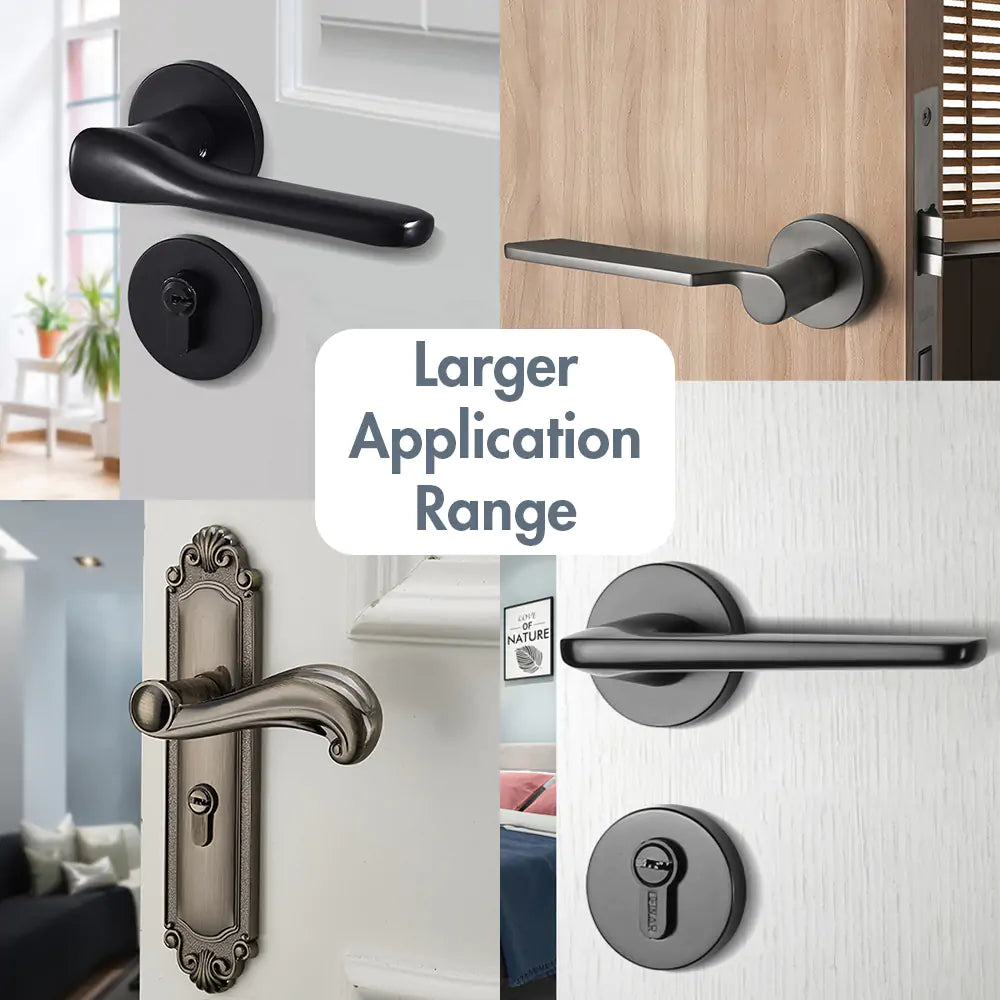 Security door knob lock - stylish and unobtrusive design that fits perfectly with any interior