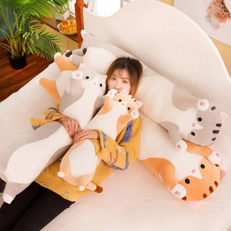 Soft Plush Long Pillow – The Ultimate Cuddle Buddy for You or the Kids.