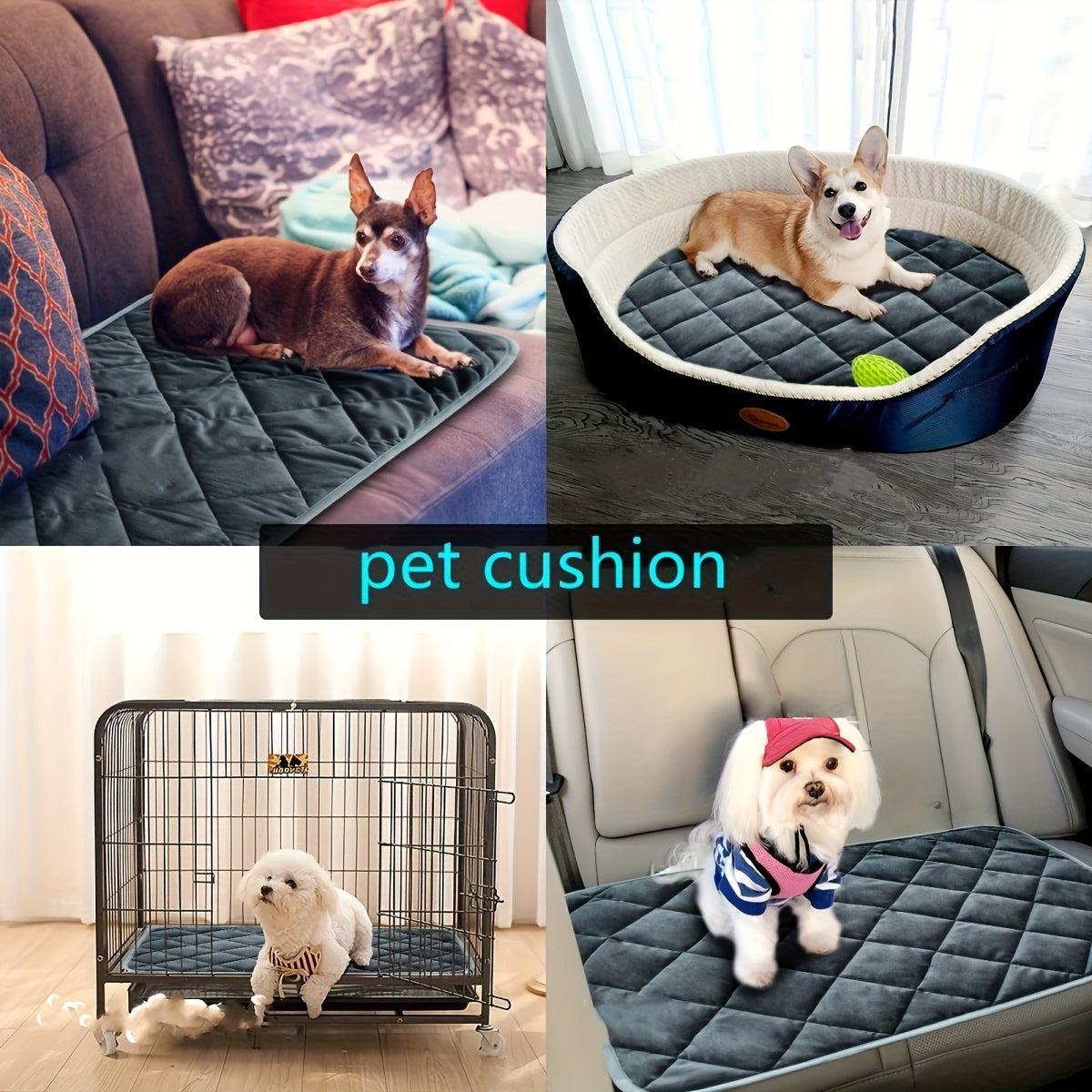 Zelfverwarmend Huisdierenbed voor Honden en Katten - Antislip