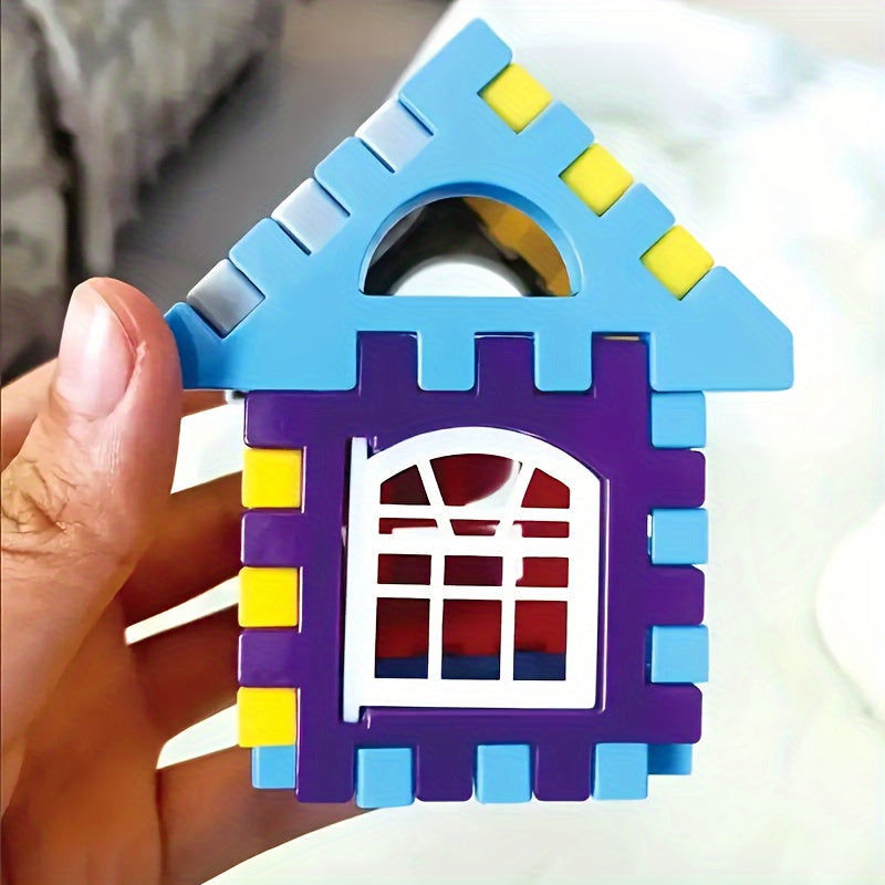 140 Pieces House Large Assembly Creative Square Block Building Bricks - Educational Toys, Perfect as Birthday or Christmas Gifts