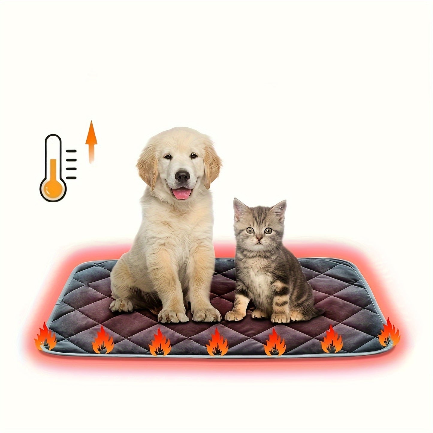Zelfverwarmend Huisdierenbed voor Honden en Katten - Antislip