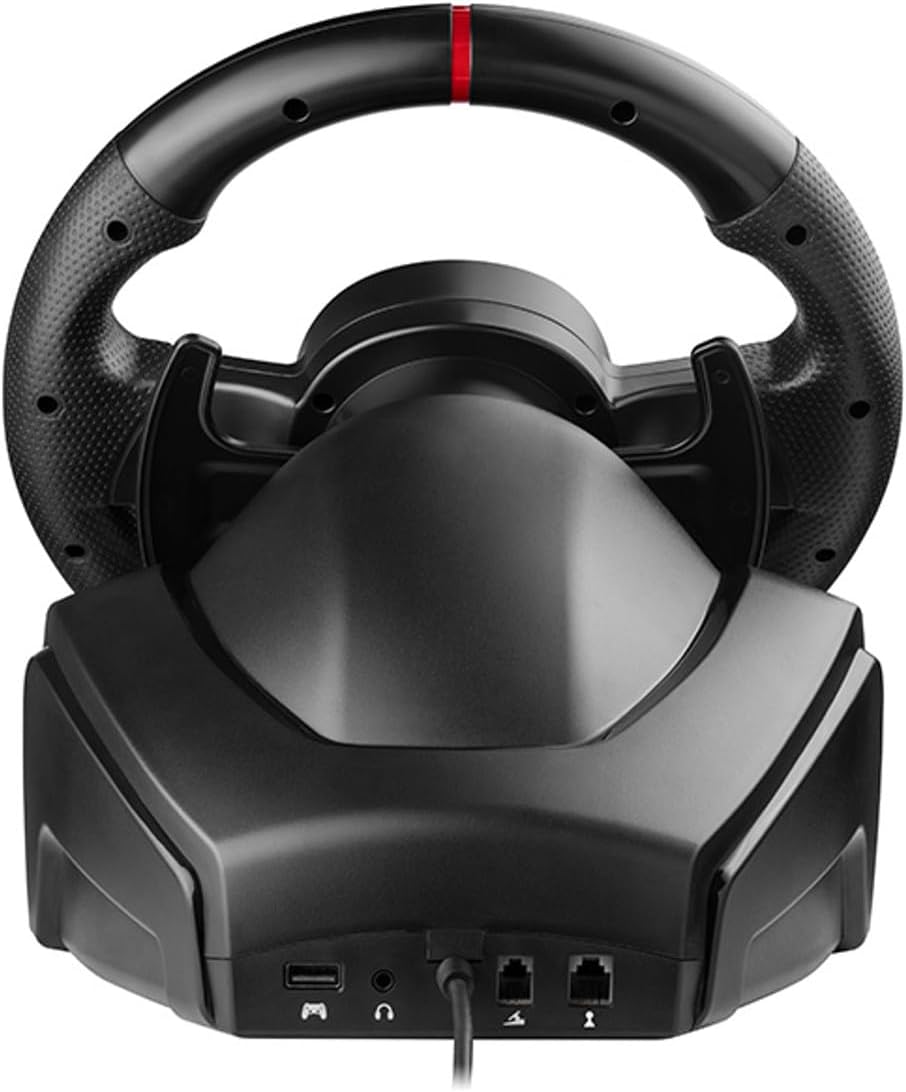 Tracer SimRacer Manual Transmission 6 in 1 Gaming Steering Wheel with Pedals and Gear Stick Compatible with PC/PS4/PS3/XONE/X360/SWITCH