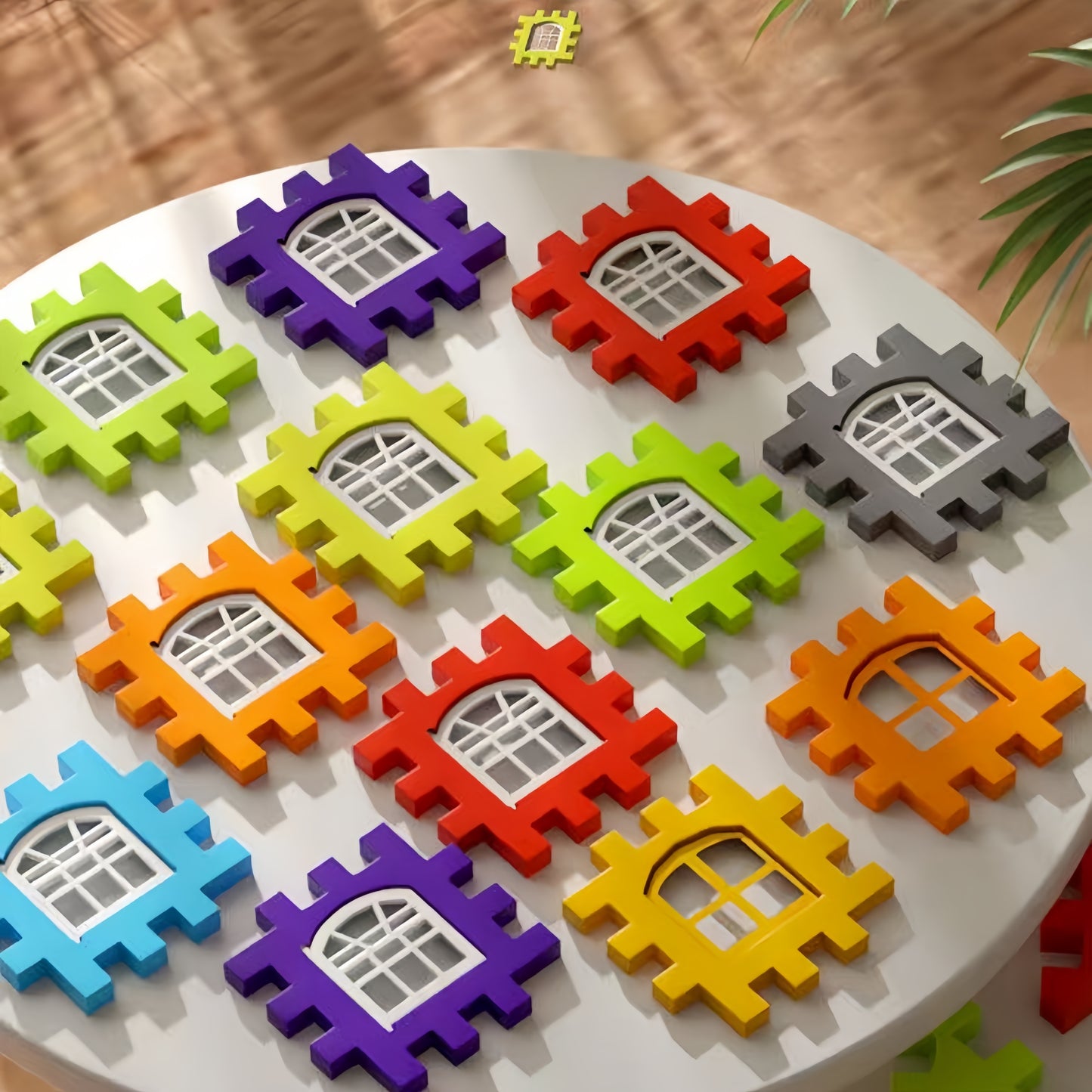 140 Pieces House Large Assembly Creative Square Block Building Bricks - Educational Toys, Perfect as Birthday or Christmas Gifts