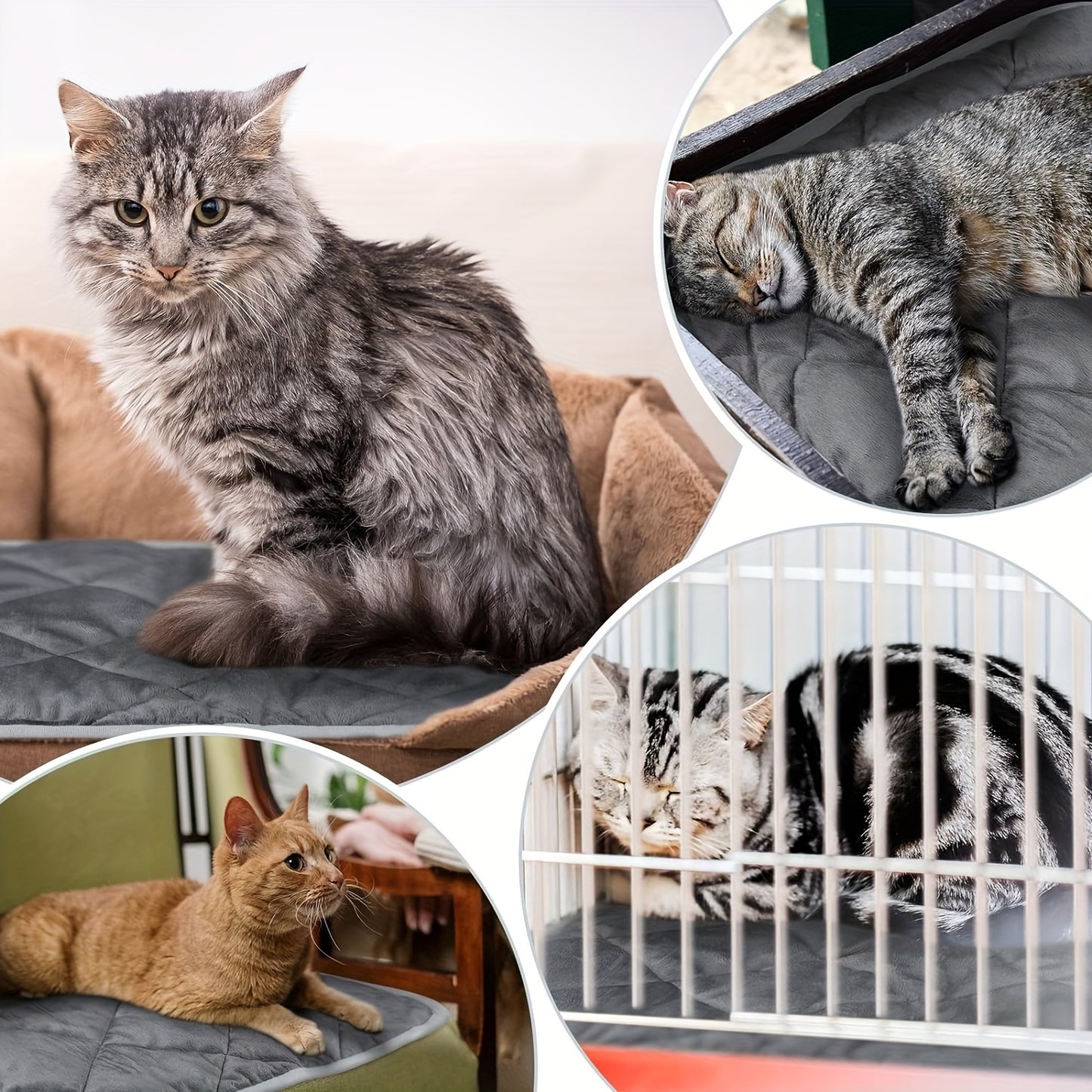 Self-Heating Pet Bed - Extra Warm Heating Mat for Dogs and Cats | Ideal for Indoor and Outdoor Use, with Non-Slip Bottom and Easy to Wash