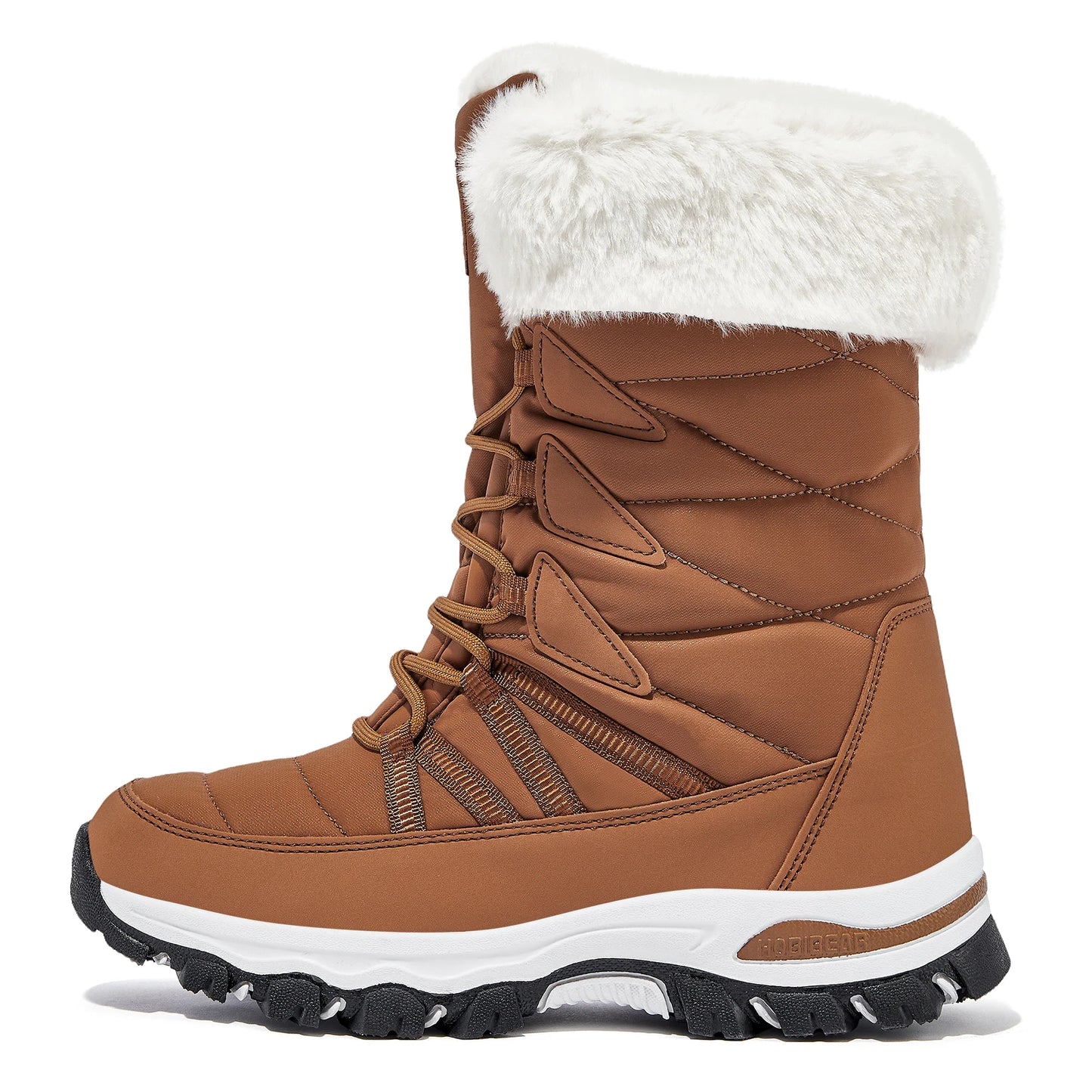 HOBIBEAR Waterdichte Winterlaarzen voor Dames – Warme Sneeuwlaarzen met Luxe Bontvoering