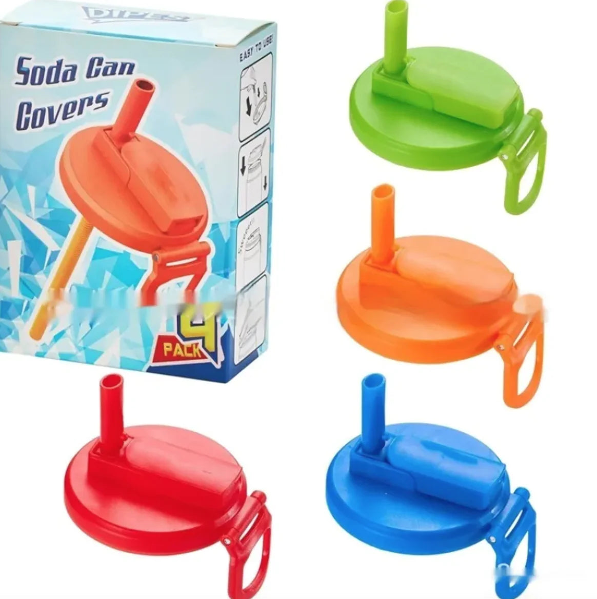 Resealable & Reusable Soda Can Lids with Straw – Transform Your Soda Experience