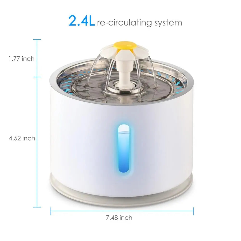 2.4L Automatic Pet Water Fountain – Always Fresh Water for Your Pet