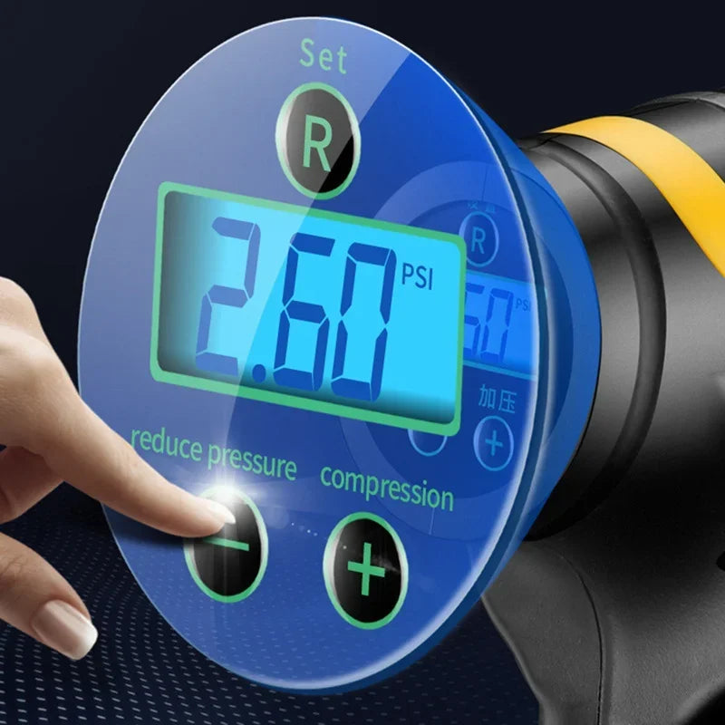 150PSI 120W Mini Cordless/Wired Handheld Tire Inflator Car Air Compressor with LED Light Digital Display