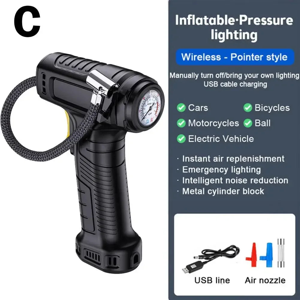 SUITU 120W Wireless/Wired Portable Tire Inflator Digital for Car Bicycle Balls