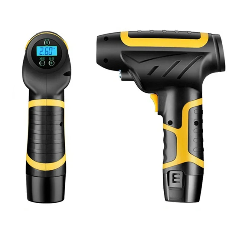 150PSI 120W Mini Cordless/Wired Handheld Tire Inflator Car Air Compressor with LED Light Digital Display