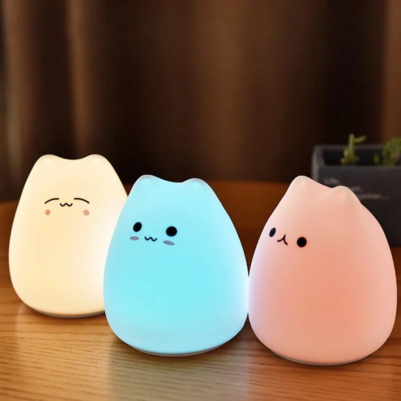 Schattige LED Kattenlamp als Nachtlamp – Perfecte Decoratie voor Elke Kinderkamer!