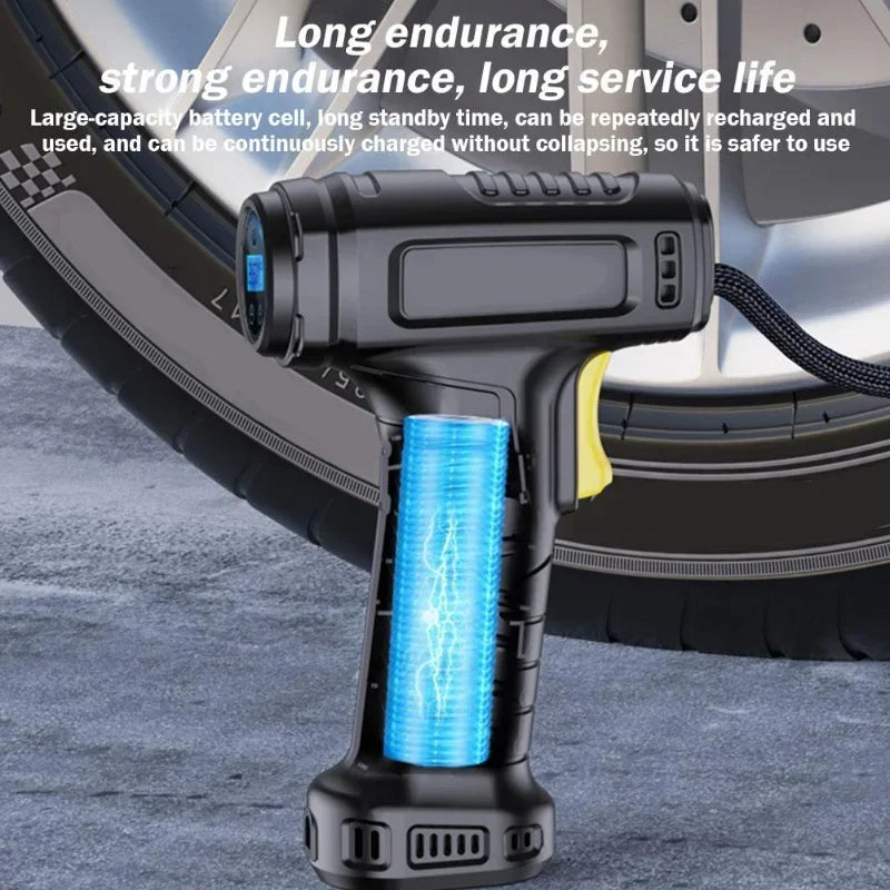 SUITU 120W Wireless/Wired Portable Tire Inflator Digital for Car Bicycle Balls