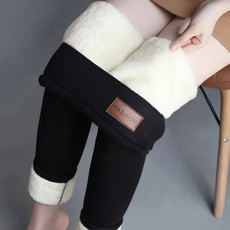Dames Thermische Fleece Legging – Hoge Taille & Ultiem Stretchcomfort