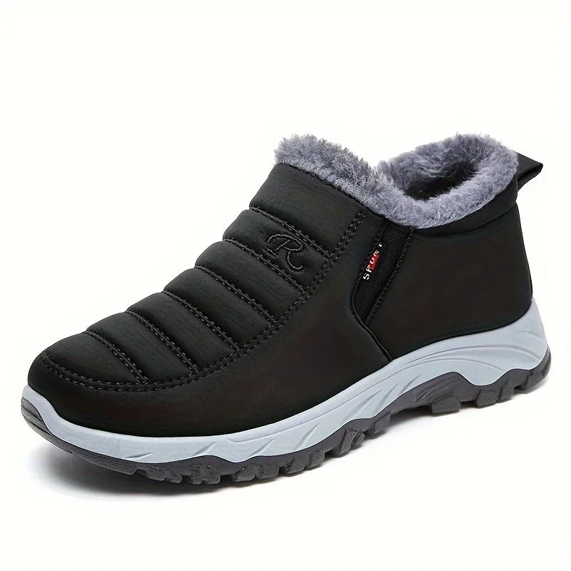 Waterdichte Fleece Sneeuwlaarzen voor Dames – Winter Enkellaars