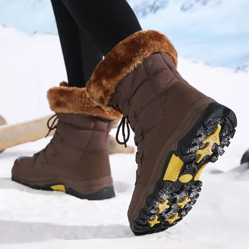 Waterdichte en Warmgevoerde Winterlaarzen voor Dames – Koudbestendig & Comfortabel