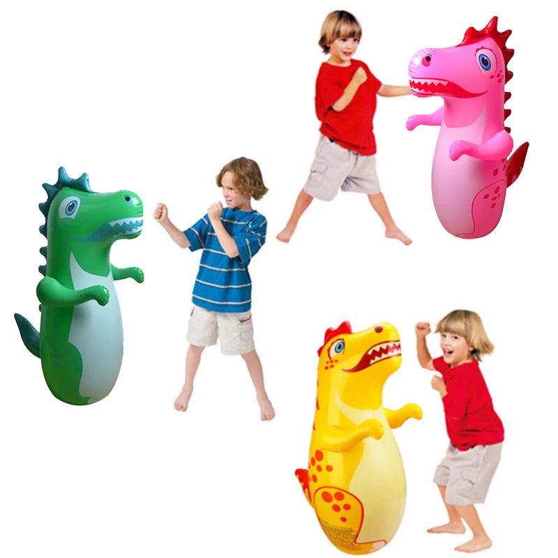 Opblaasbare Dino Bokszak voor Kinderen – Knuffelbaar Speelgoed, Spelplezier & Perfect Cadeau!