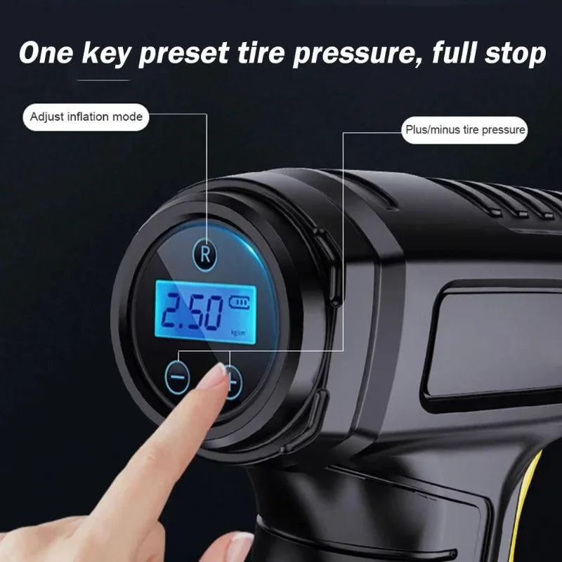 SUITU 120W Wireless/Wired Portable Tire Inflator Digital for Car Bicycle Balls