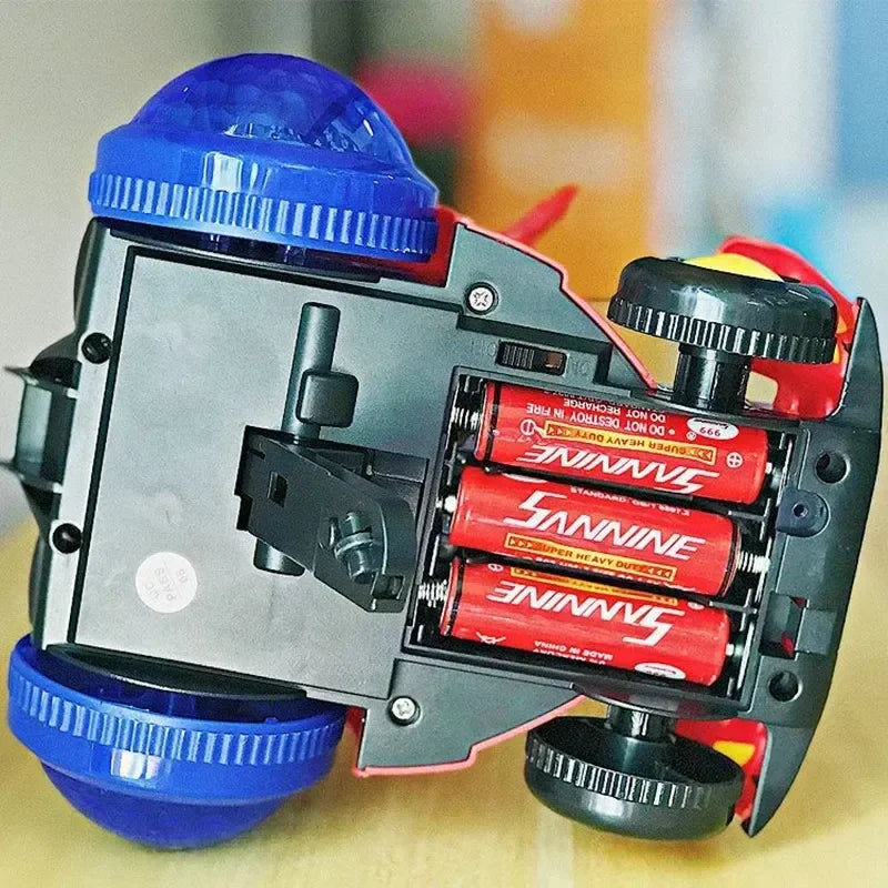 Marvel Spiderman Automatic Flip Rotation Skateboard Acoustic-Optic Car Ultraman Electric Music Toys Stunt Scooters Christmas Gifts