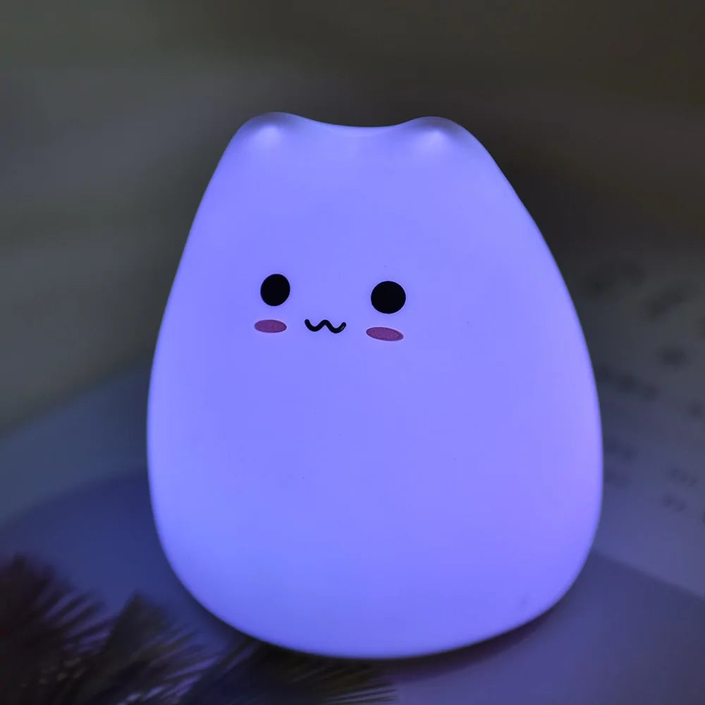 Schattige LED Kattenlamp als Nachtlamp – Perfecte Decoratie voor Elke Kinderkamer!