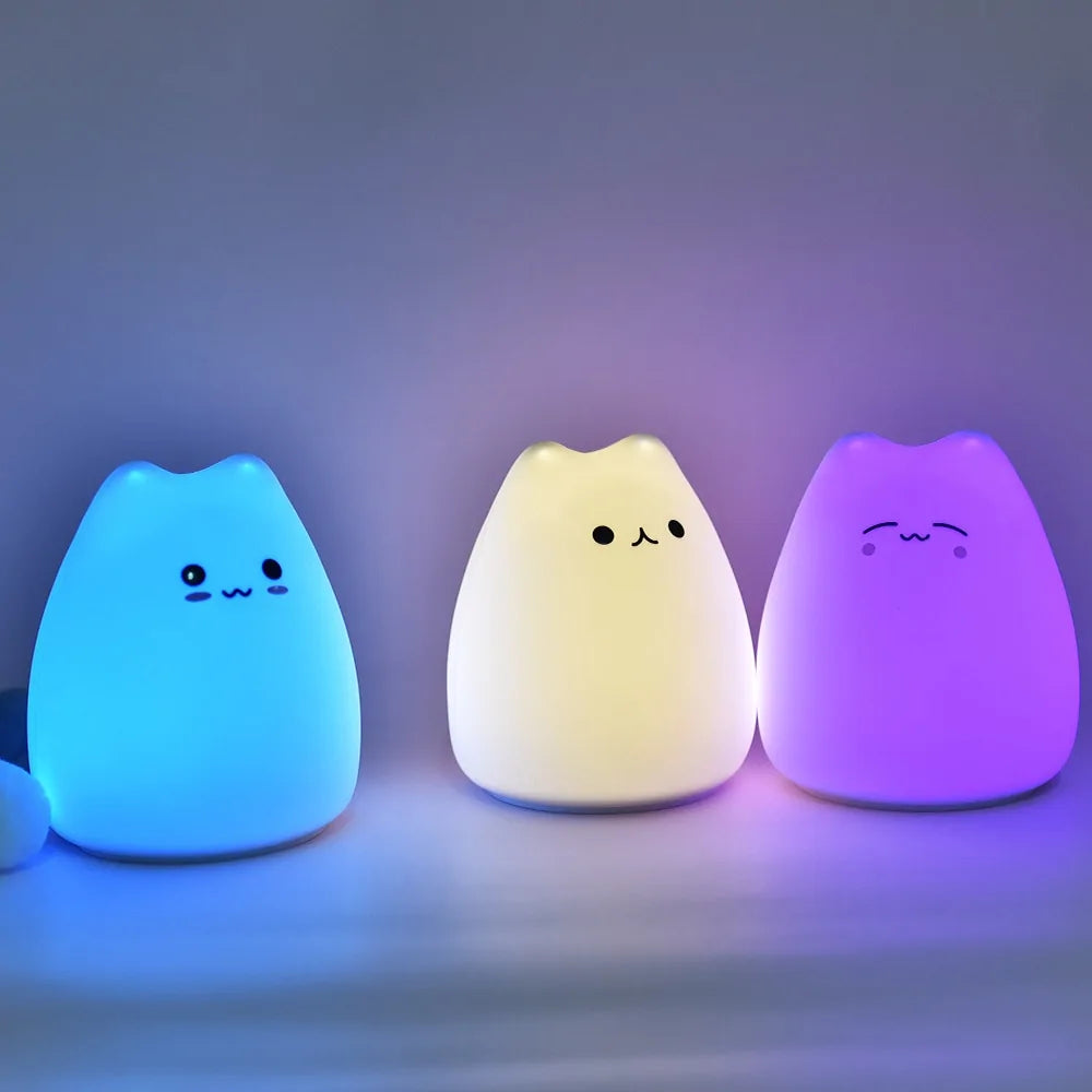 Schattige LED Kattenlamp als Nachtlamp – Perfecte Decoratie voor Elke Kinderkamer!