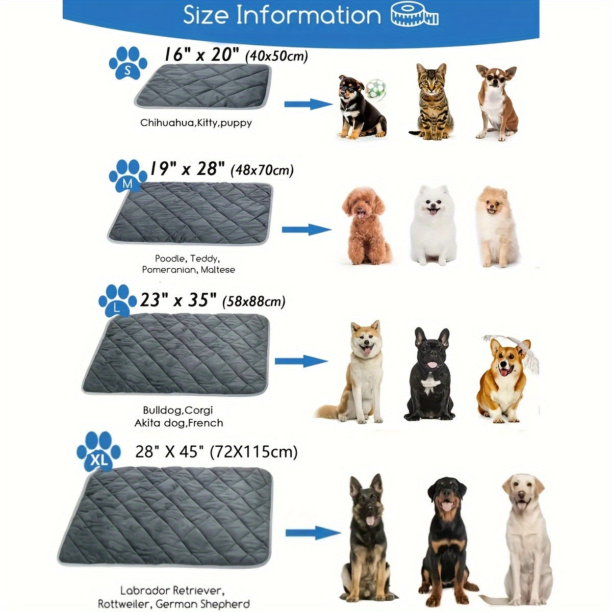 Zelfverwarmend Huisdierenbed voor Honden en Katten - Antislip