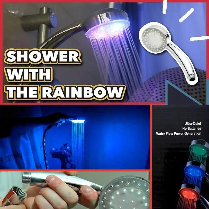 LED Douchekop met Kleurrijke Verlichting – Maak van Je Douche een Betoverende Ervaring!