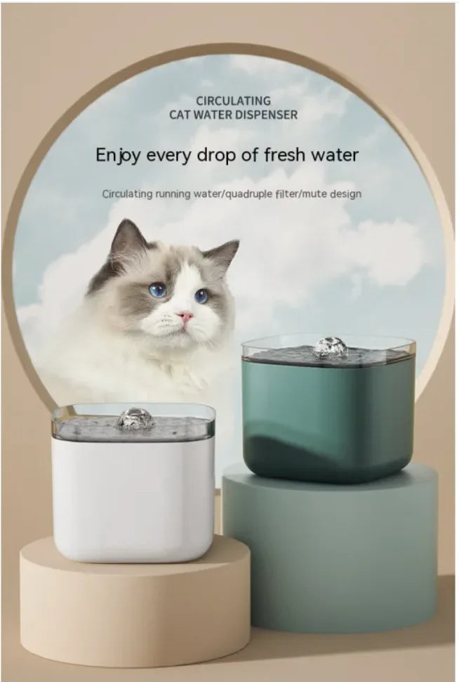 Pet Smart 3L Waterdispenser en Automatische Kattenvoeder – Altijd Vers Water en Voer voor Je Kat!