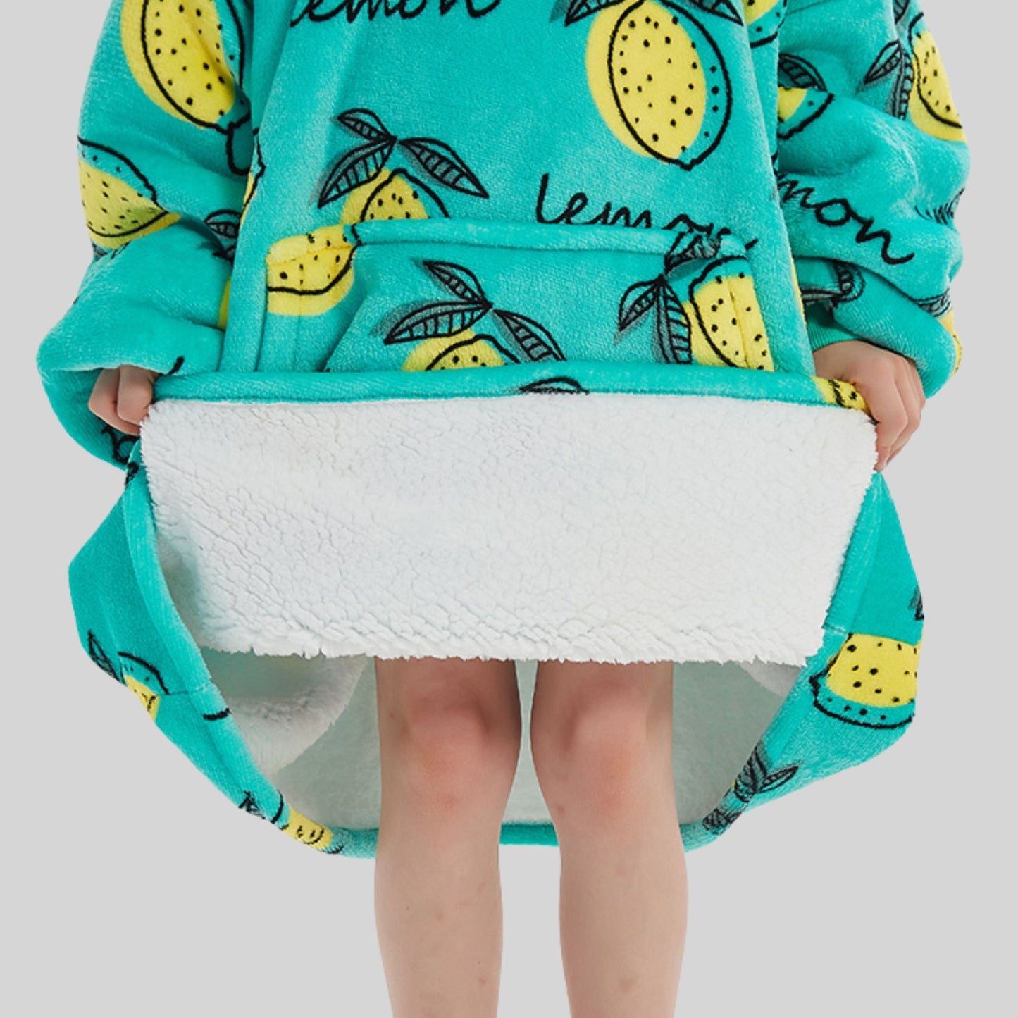 Delicious Lemon - Kids Hoodie Blanket