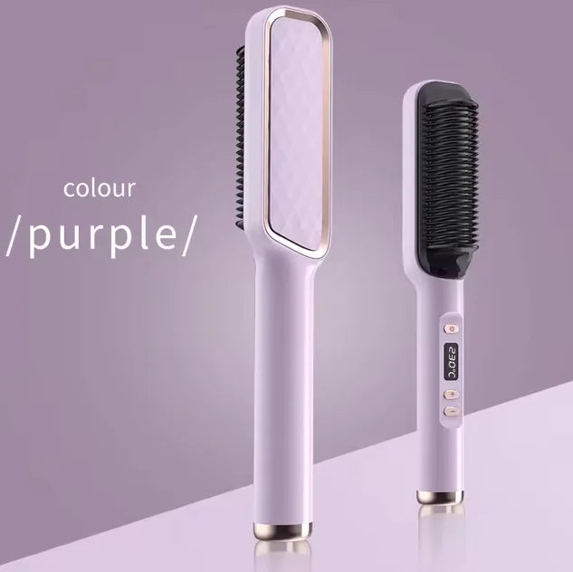 Multifunctionele Elektrische Haarstyling Kam – 2-in-1 Ontwerp voor Sneller Stylen & Minder Beschadiging