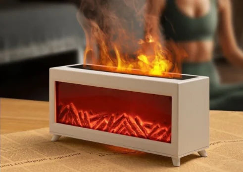 Fireplace Humidifier with Remote Control & Aromatherapy