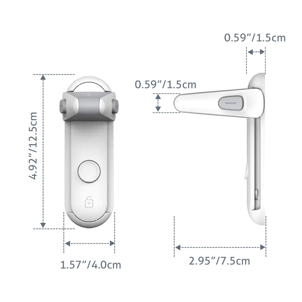 Security door knob lock - stylish and unobtrusive design that fits perfectly with any interior