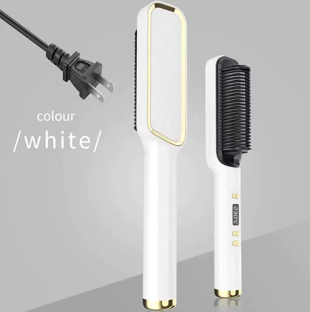 Multifunctionele Elektrische Haarstyling Kam – 2-in-1 Ontwerp voor Sneller Stylen & Minder Beschadiging
