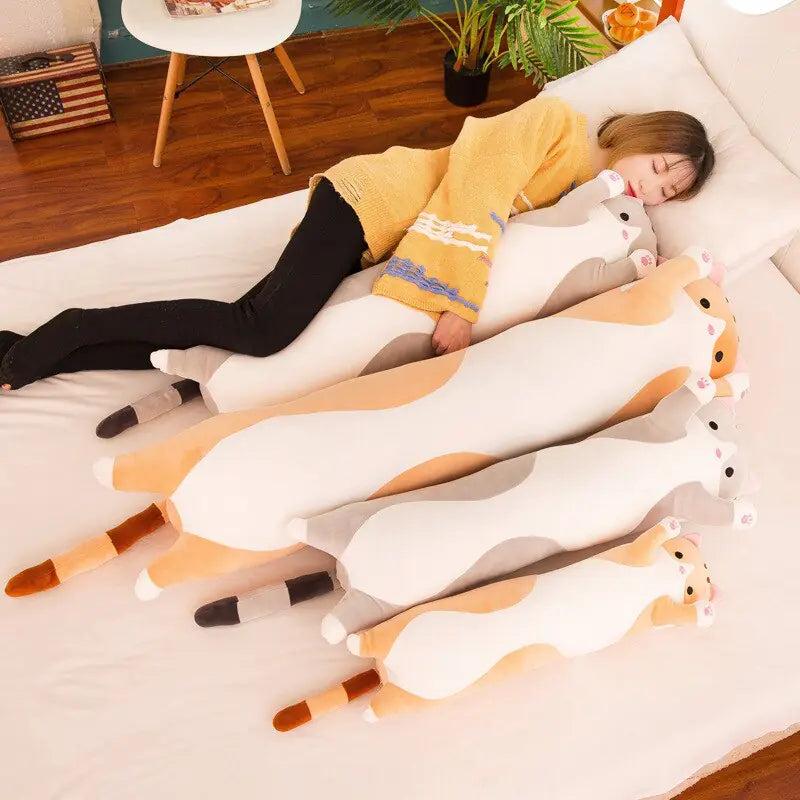 Soft Plush Long Pillow – The Ultimate Cuddle Buddy for You or the Kids.