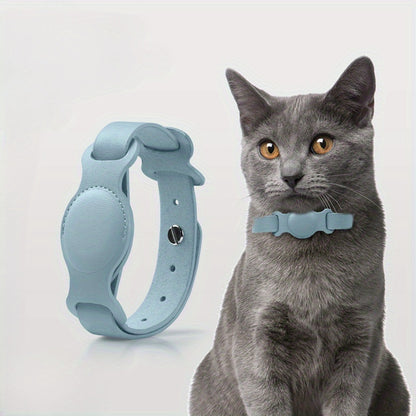Stylish Leather Pet Collar with GPS Tracking