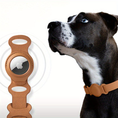 Stylish Leather Pet Collar with GPS Tracking