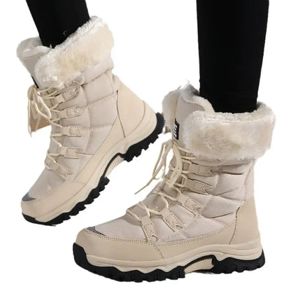 Waterdichte en Warmgevoerde Winterlaarzen voor Dames – Koudbestendig & Comfortabel