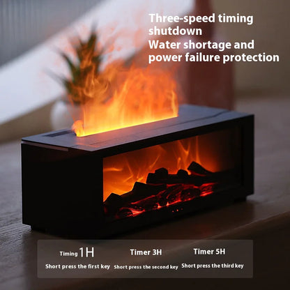 Fireplace Humidifier with Remote Control &amp; Aromatherapy