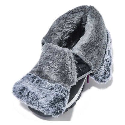 HOBIBEAR Waterdichte Winterlaarzen voor Dames – Warme Sneeuwlaarzen met Luxe Bontvoering