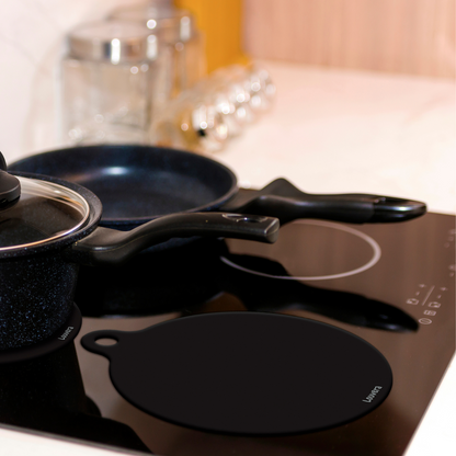 Black Induction Protection Mat - Optimally Safe and Stylish