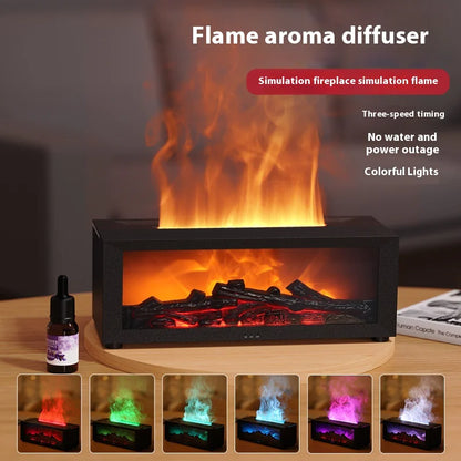 Fireplace Humidifier with Remote Control &amp; Aromatherapy