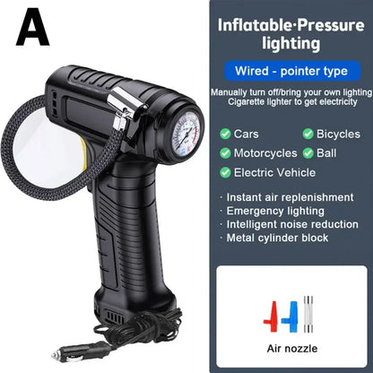 SUITU 120W Wireless/Wired Portable Tire Inflator Digital for Car Bicycle Balls 