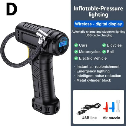 SUITU 120W Wireless/Wired Portable Tire Inflator Digital for Car Bicycle Balls 